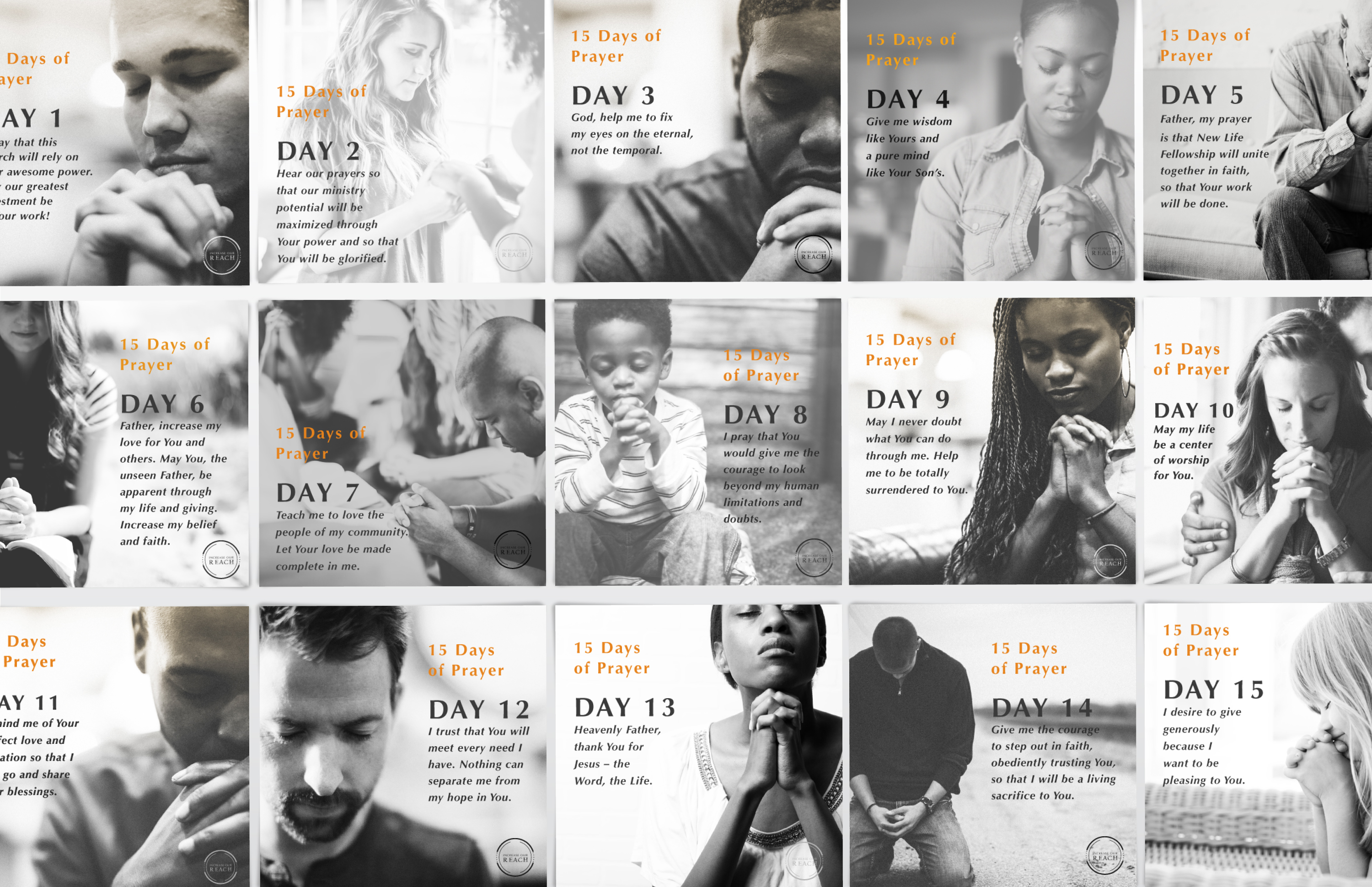 15 Days of Prayer Social Graphics